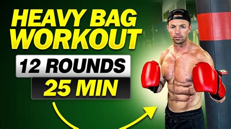 Heavy Bag Workout Kickboxing 25 Minutes With Full Body Exercises Youtube