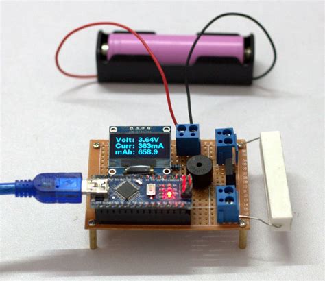 Diy Arduino Battery Capacity Tester V10 Arduino Arduino Projects Electronics Projects