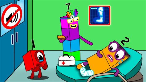 Numberblocks 2 Falling Off The Swing And Doctor 7 Heals Him