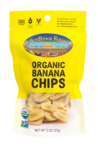 Sunridge Farms Organic Banana Chips 2 Oz Ralphs