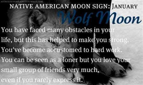 Pin By Lisasan On January Moon Signs Wolf Moon Native American Zodiac