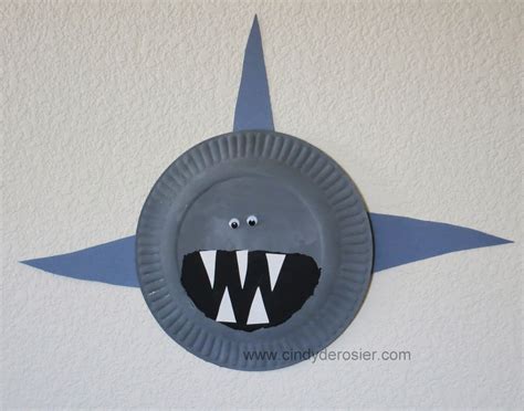 Paper Plate Shark Craft Template Web Youll Get To Use Lots Of