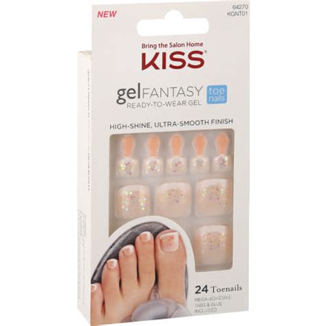 Kiss Gel Fantasy Artificial Toe Nails Clicks