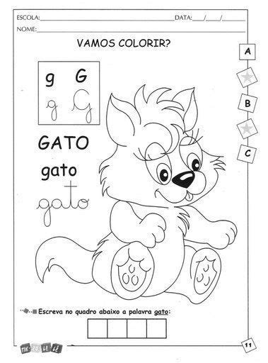 18 Desenhos Da Letra G Para Colorir E Imprimir Online Cursos
