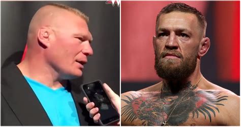 Brock Lesnars Opinion Of Conor Mcgregor Will Always Be The Most Savage