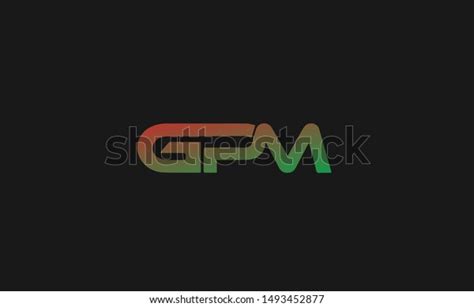 Gpm Letter Logo Design Template Vector Stock Vector Royalty Free