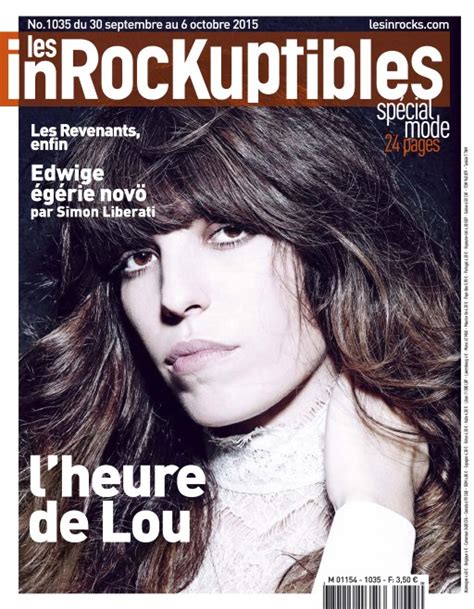 Les Inrockuptibles N°1035 Du 30 Septembre Au 06 Octobre 2015 Télécharger Des Magazines