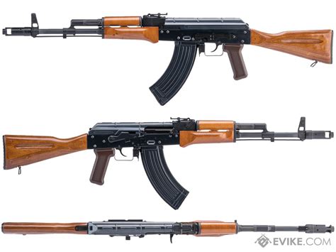 We Tech Ak 47 With Wood Furniture Airsoft Gas Blowback Rifle Model