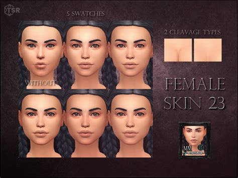 The Sims Resource Female Skin Overlay Maxis Match