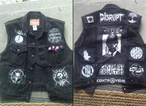 My Crustanarchohardcore Punk Vest All Patches Are Diy Rbattlejackets
