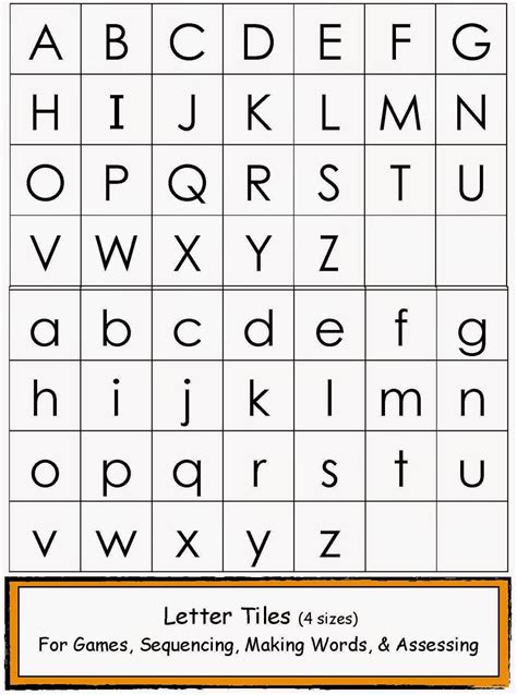 Free Printable Lowercase Letters