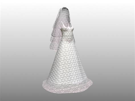 Wedding Dress 3d Model 3ds Max Files Free Download Cadnav