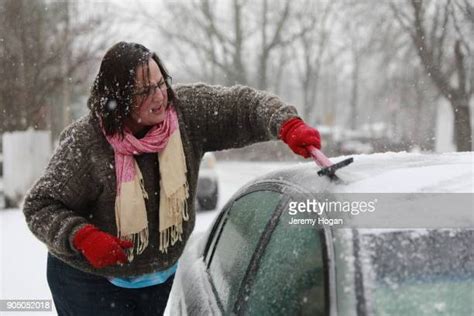 Scraping Ice Off Car Photos And Premium High Res Pictures Getty Images