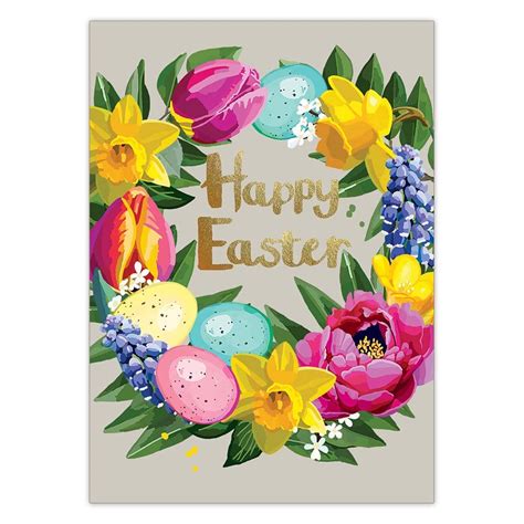 Happy Easter Greetings Card By Sarah Kelleher Uk Finch Lane