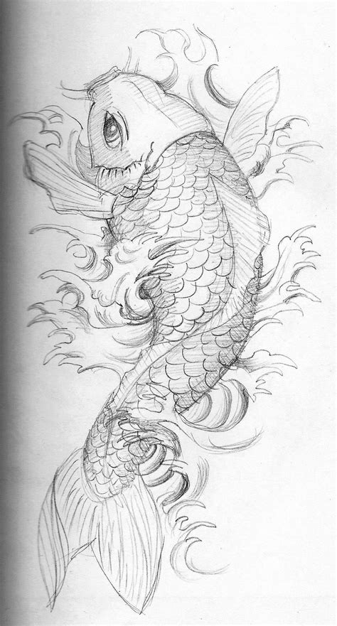 Koi Tattoo Bleistift Kati Kolny Art Blog Japanese Koi Fish Tattoo