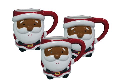 Holiday Time Santa Mug 3 Pack