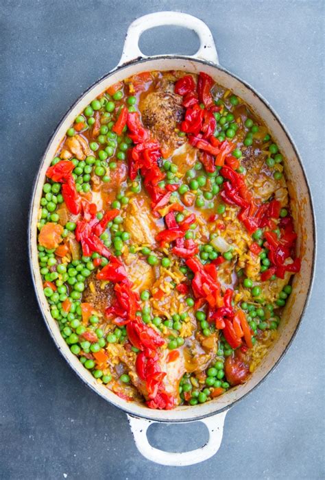 Every culture has its own variation of this traditional dish but this is my mom's arroz con pollo recipe. Arroz Con Pollo: Spanish Chicken and Rice Casserole