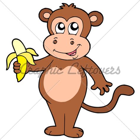 Cute Monkey With Banana · Gl Stock Images