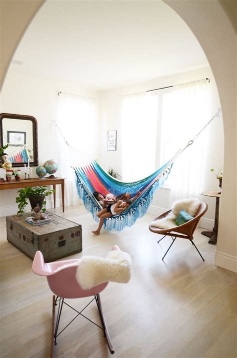 Living rooms and bedrooms are good places to hang up a hammock. 18 Indoor Hammocks to Take a Relaxing Snooze In Any Time