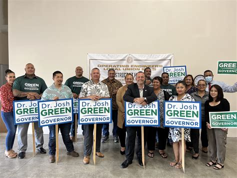 Operating Engineers Local 3 Endorse Dr. Josh Green for Governor - Dr