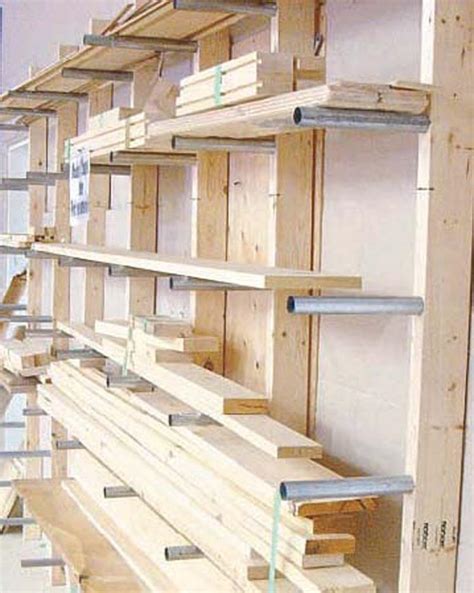 Take advantage of the space above cut a 4'x 8′ sheet of plywood in half the long way. Lumber storage options? : woodworking