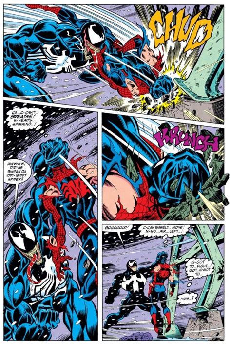 Venom Vs Spider Man From The Amazing Spider Man 375 By Mark Bagley