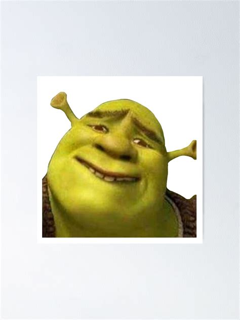 Shrek Meme Poster For Sale By Yyyeseniaa Redbubble