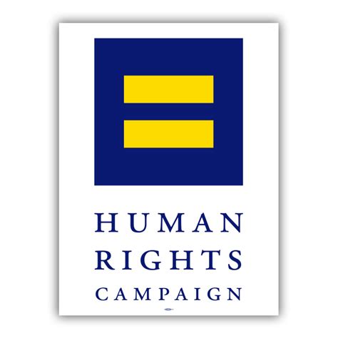Human Rights Campaign Equal Sign Logo Poster Hrc