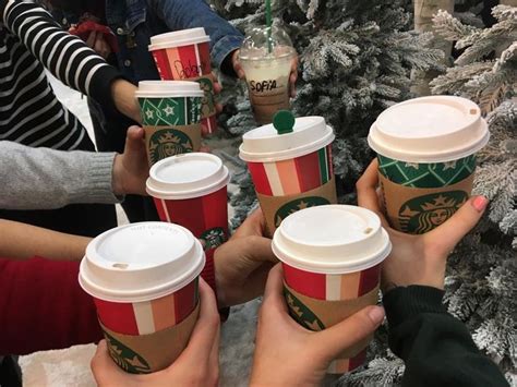 Christmas Starbucks And Friends