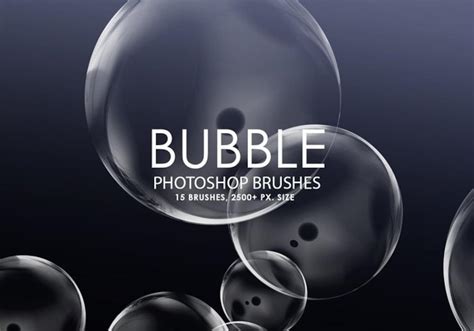 20 Photoshop Bubble Brushes Effect Brushes Photoshop Etsy