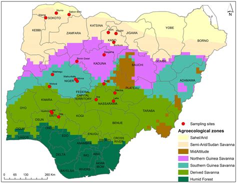 map of nigeria showing distribution of crops map of nigeria showing crop distribution western