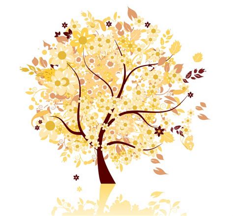Abstract Autumn Tree Vector Graphic Free Vector Graphics All Free
