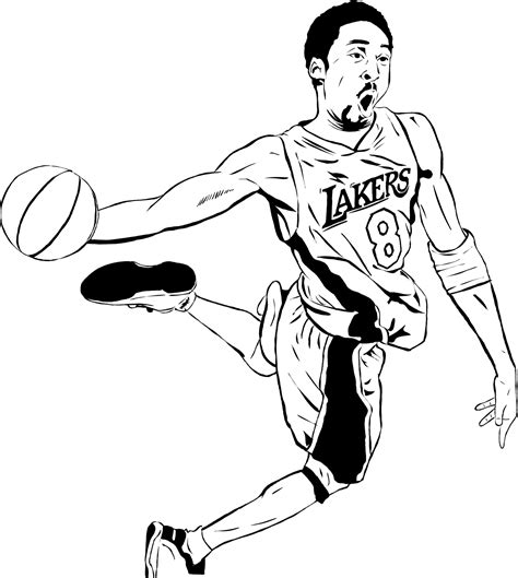 Lakers lebron svg james clipart file 23 king jersey labron nba drawing basketball los angeles transparent kobe bryant drawings basket. Kobe Bryant Drawing | Free download on ClipArtMag