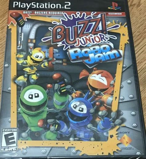Buzz Junior Robo Jam Sony Playstation 2 2008 Game Complete With