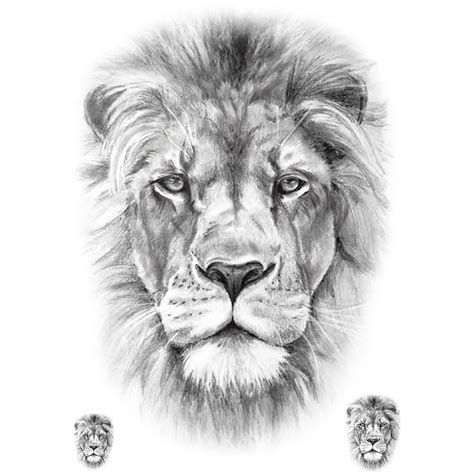 Realistic Lion Pack Temporary Tattoo Animal Fake Tattoos Artwear