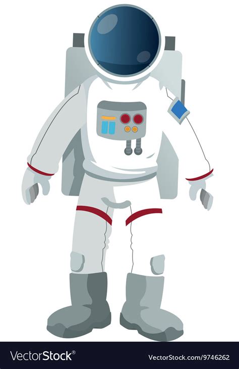 Astronaut Suit Icon Royalty Free Vector Image Vectorstock