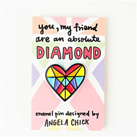 Enamel Pin You Are An Absolute Diamond By Angela Chick Designs Lincolnshire Fenn Crafts