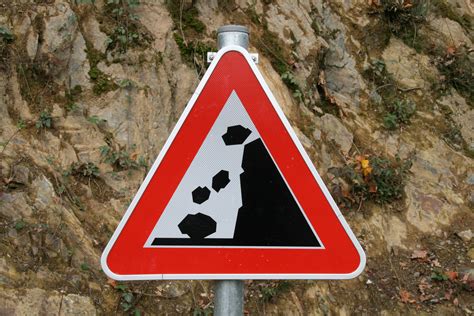 High Qualitytraffic Sign Textures Watch For Falling Rock