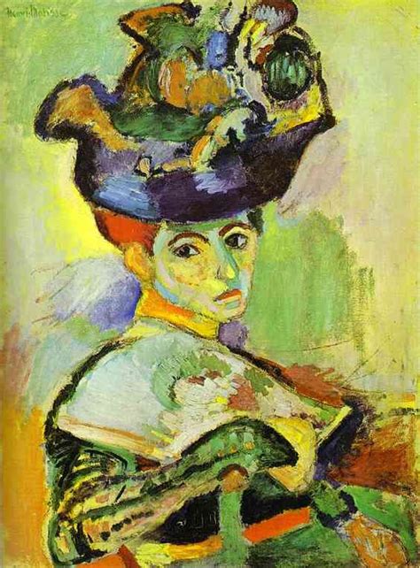 Femme au chapeau de Henri Matisse (18691954, France)  Reproductions D