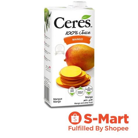 Ceres Fruit Juice Mango 1l South Africa Halal Shopee Singapore