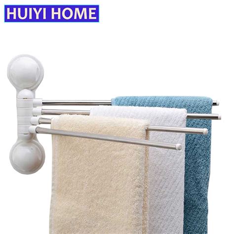 Buy Huiyi Home Bathroom Towel Rack 180 Degree Rotatable Strong Suction Cup