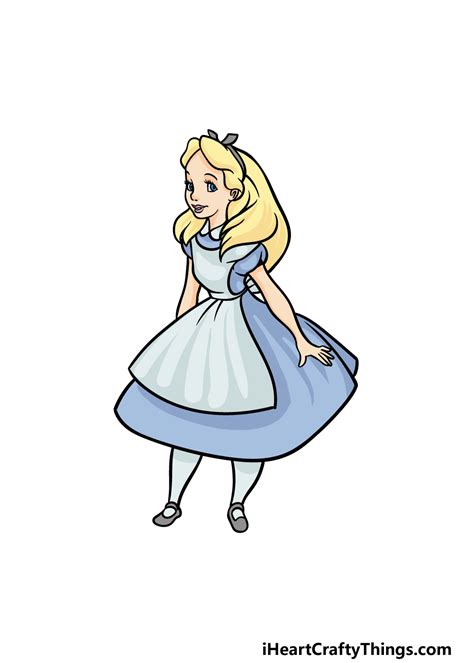 Alice In Wonderland Dress Drawing Junecrissman