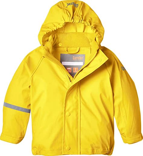 Kids Waterproof Rain Jacket Yellow 12 18 Months Clothing