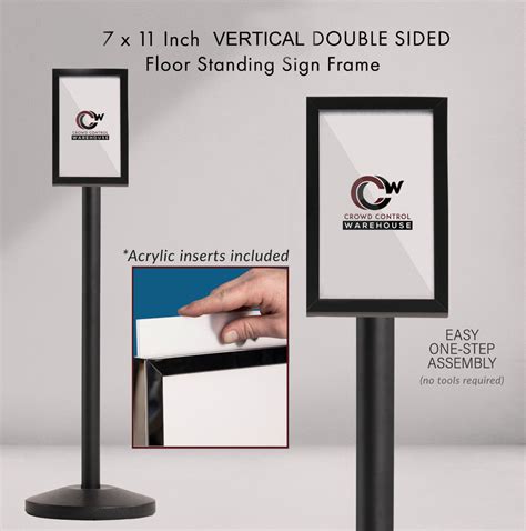 Buy Floor Standing Sign Frame With Sloped Base Ccw Series Sffs 100