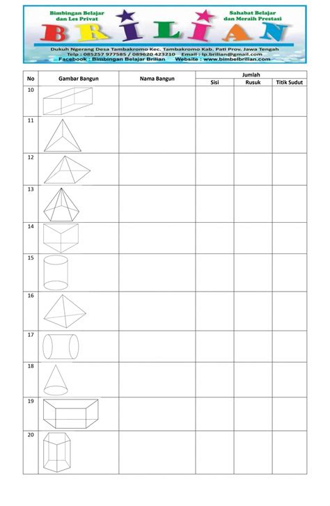 Soal Matematika Bangun Ruang Homecare