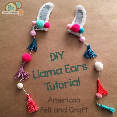 Llama Ear Hair Clips ~american Felt And Craft ~ Blog Felt Crafts