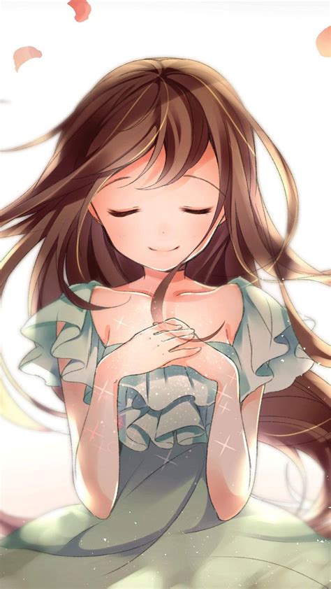 Download Cute Anime Pfp Wishing Girl Wallpaper