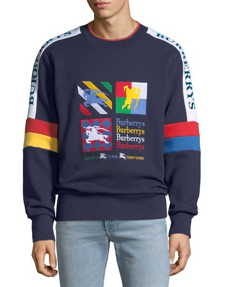 Burberry Mens Harms Vintage Graphic Sweatshirt Neiman Marcus