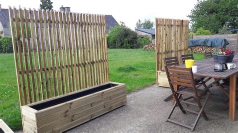 Jardinière rectangulaire 180x45x40 180L + treillis pikasso 180x180