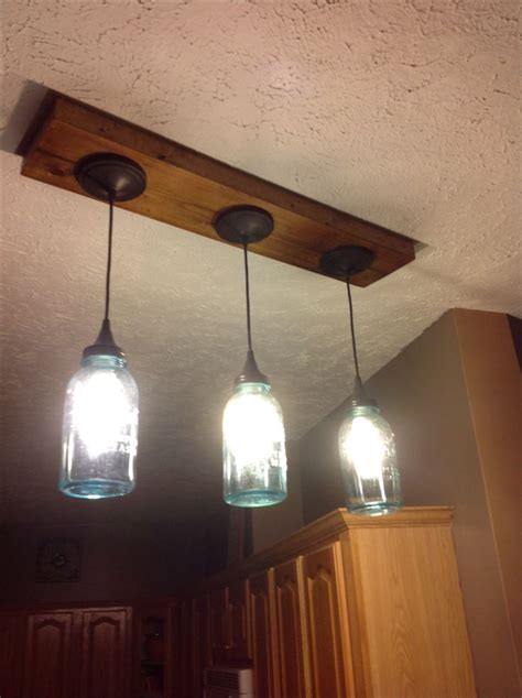 Other guidelines for other rooms that would get the job done very well with the blue and orange can be your kitchen, bathroom, or living and dining rooms. We replaced our track lighting with blue ball jar pendant ...